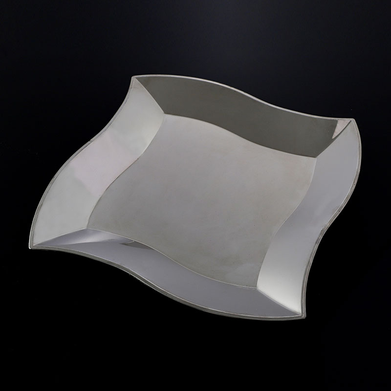 Aus welchen Materialien bestehen glänzende metallische unregelmäßige Kunststoffplatten?